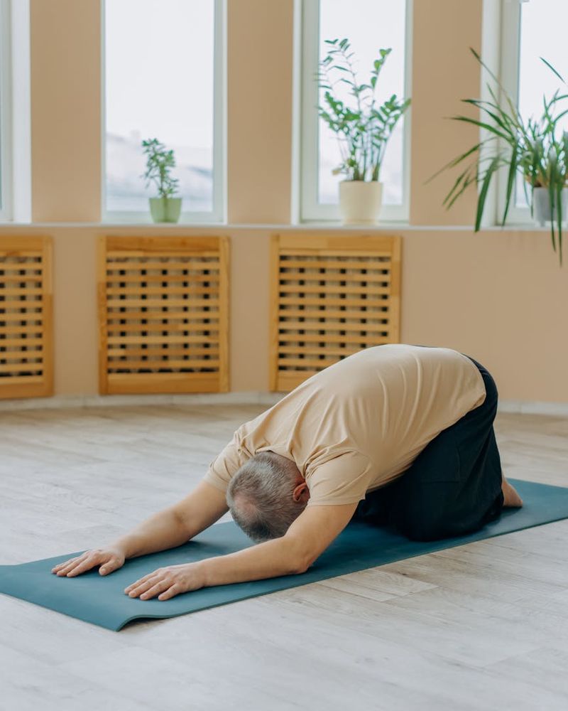 Person practicing gentle yoga flow for joint mobility